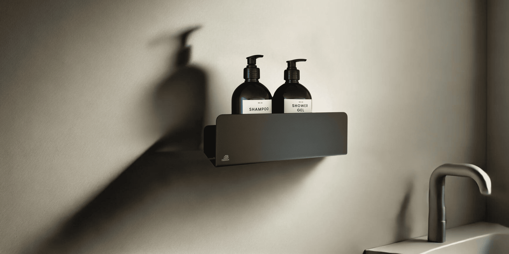 Selbstklebende Ablage für Shampoo und Duschgel